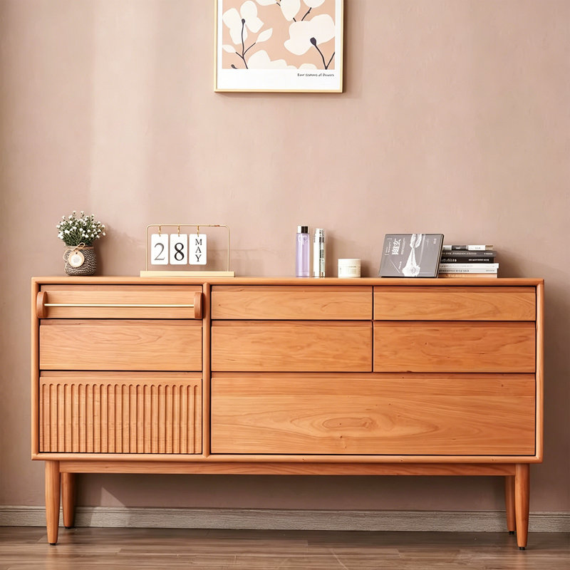 Table buffet à pieds hauts, Brown