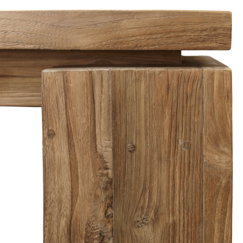 Micah 63" Wide Teak Dining Table, Natural