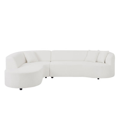 Modular Sectional Sofa With Left Chaises L-Shaped Corner Comfy Upholstered Couch Living Room Furniture Sets -  Orren Ellis, 1C212EAA448D40C49131F57FAB3F3955