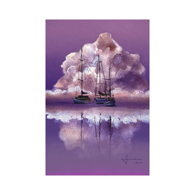 Horizon 1 Piece Wrapped Canvas Painting