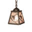 5" Square Whispering Pines Mini Pendant
