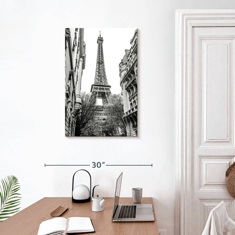 Aime Monochrome Eiffel Tower I, 30" H x 20" W