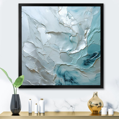 Silver Shimmer - Abstract Landscape Canvas Wall Art