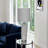 Lighting, 25"H, Table Lamp, Grey Ceramic, Grey Shade