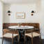 with Iron Base Dining Table