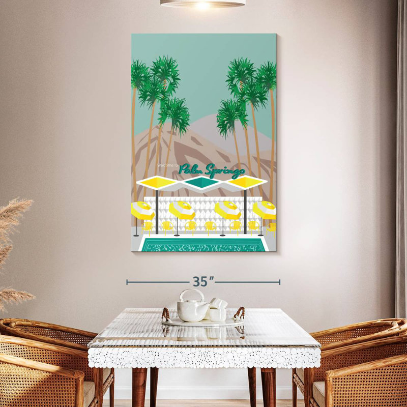 Aime Palm Springs Pool, 51" H x 34" W