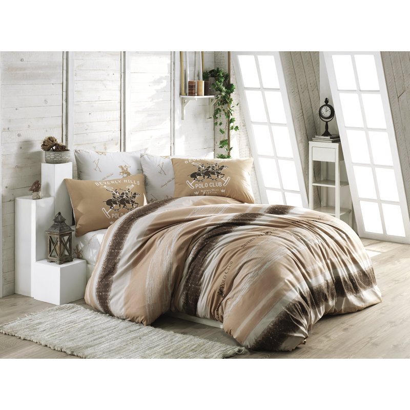 Ensemble de housse de couette 100% coton Salmon Salmon, Housse de couette simple + 1 taie d'oreiller 24 po