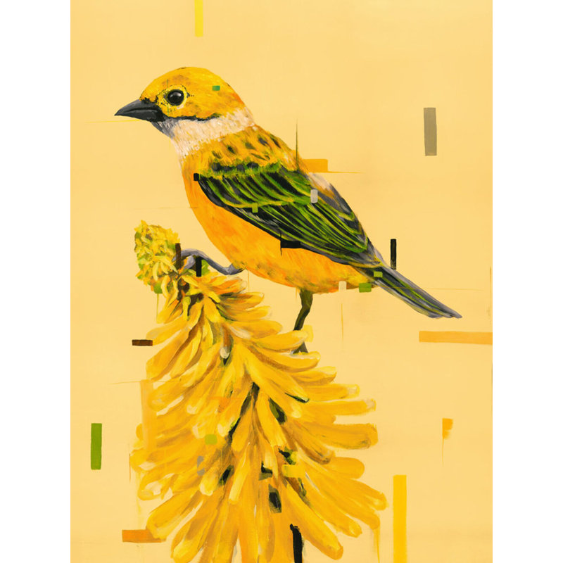 «Yellow Bird» par Hoa Hong - impression d'un cadre photo sur papier