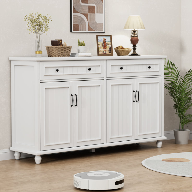 Buffet Four Doors 62,2 "W, Blanc