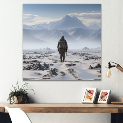 Design Art Military War Landscape Silent Witness On Canvas Print