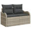 289cm Wide Patio Sofa with Cushions