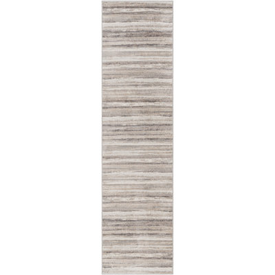 Behan Striped Medium Gray/Tan/Camel Rug