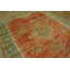 Rustic Tribal Antique Late 19th Century Turkish Oushak Area Rug