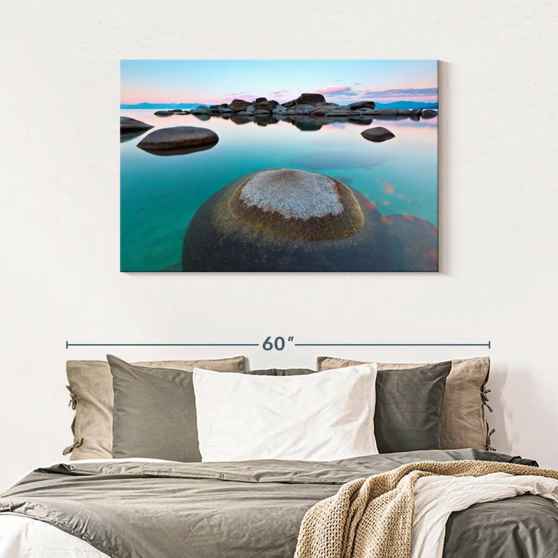 Roches immergées d'Alvord Lake Tahoe, H 30 po x l 45 po