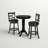 Adelaida 2 - Person Solid Wood Top Pedestal Base Dining Set