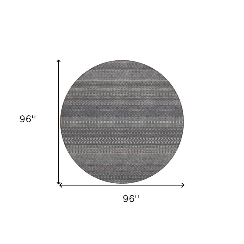 Tapis d'intérieur rond 8 po