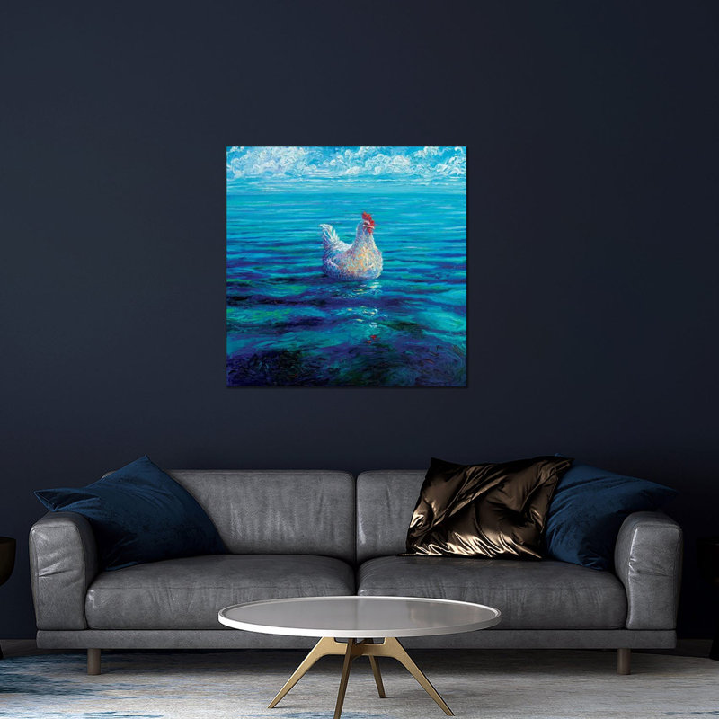 «Chicken of the Sea» par Iris Scott - impression non encadrée, H 24 po x l 24 po x P 0,25 po