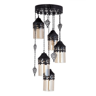 Luminaire suspendu en pot à 5 lumières Lagro