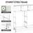 Reinardo  39.4" W 9-Drawer Dresser For Bedrrom With Wooden, Tall Storage Tower With Steel Frame, TV Stand Dresser for Living Room, Entryway-196944305