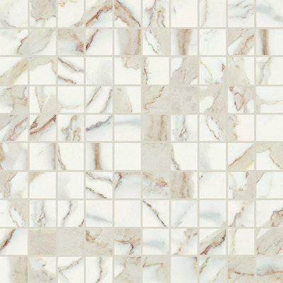 Antique Marble Royal Mosaic Matte 1" x 1" Porcelain Linear Mosaic Wall & Floor Tile