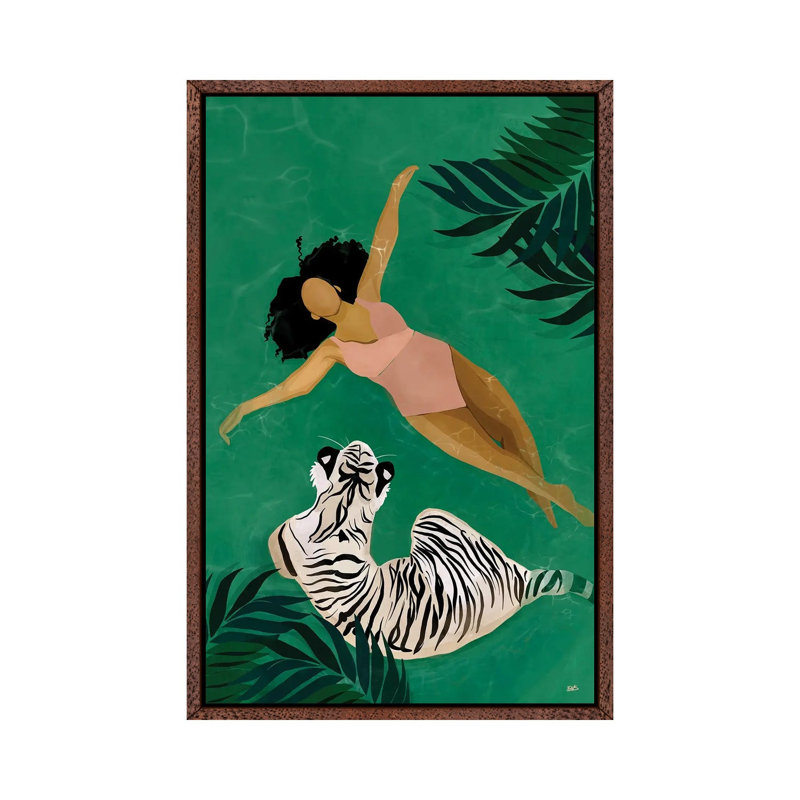 Drift by Bria Nicole - Print on Canvas, 66.04 cm H x 45.72 cm W, Classic Brown Wood Framed Canvas