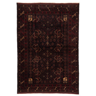 Teimani Black Rug 4'6" x 6'7"