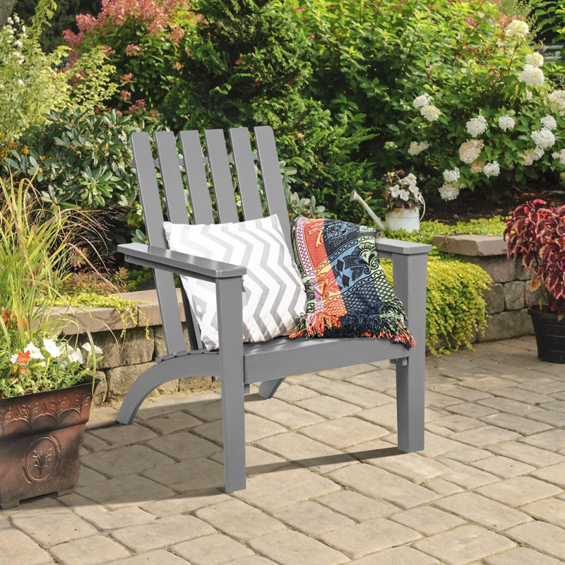 Outdoor Adirondack Chair, Grey