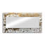 Crème de fleurs d'hortensia crème I - miroir mural décoratif floral - imprimé sur métal-2095364597