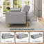 Tufted 3 Seater Sofa Bed-10360757
