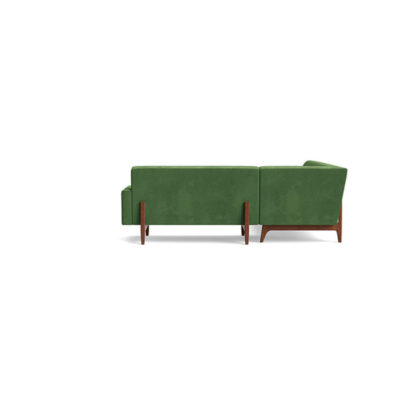 Tyler Sectional, Left Hand Facing, Performance Velvet - Ivy