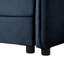 Fauteuil surdimensionné de 103 cm (40,65 po), en tissu chenille bleu, fauteuil moderne avec coussin décoratif, assise profonde pour chambre et salon, canapé d'angle modulaire surdimensionné, chenille, appartement, coussin de chambre