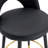 360 ° Rotatable Bar Chair.Modern PU Comfortable Upholstered Bar Stool Bar Chair With Smooth And Beautiful Metal Legs For Dining Room, Kitchen, Terrace And Guest Office Chair.Set Of 2-956081567-956081508