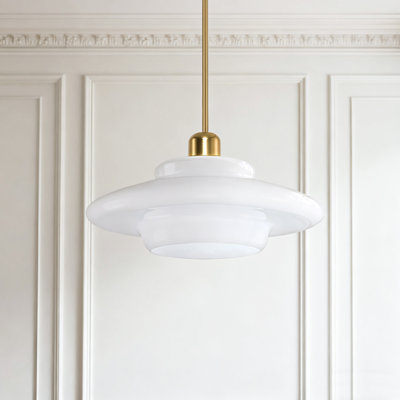 Luminaire suspendu Mid-Century doré nordique