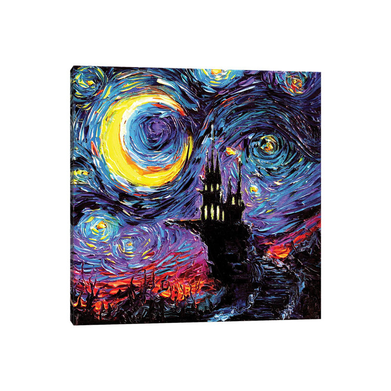 The Haunting Of Van Gogh by Aja Trier - Wrapped Canvas Print, 30.48 cm H x 30.48 cm W