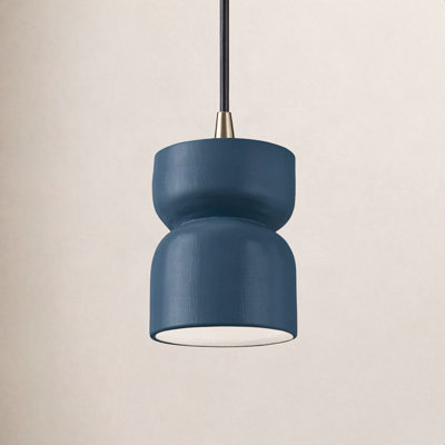 Leni Ceramic Hourglass Single Pendant
