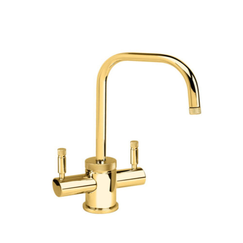 Industrial Hot And Cold Filtration Faucet - 2 Bend U-Spout, Chardonnay