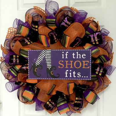 Halloween Wreath If The Shoe Fits