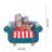 Blue Sofa Cat Snow Globe