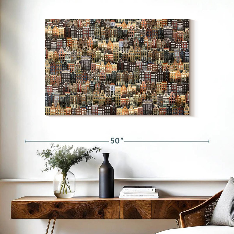 Paysage urbain Sirci Amsterdam, H 26 po x l 39 po
