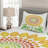 Flower Eclectic Geometric Shapes Coverlet