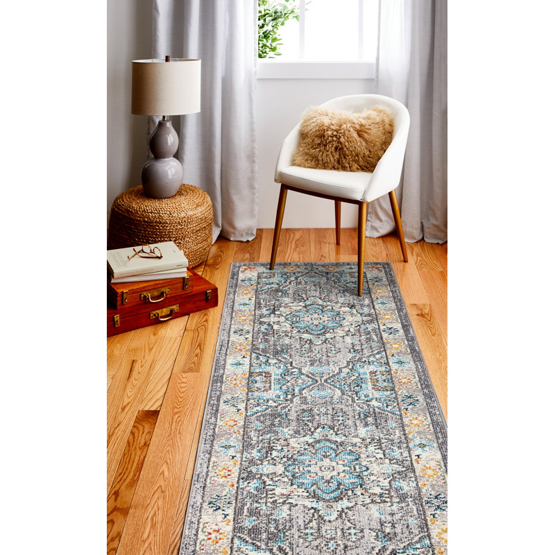 Oriental Area Rug, Runner 76 x 244cm