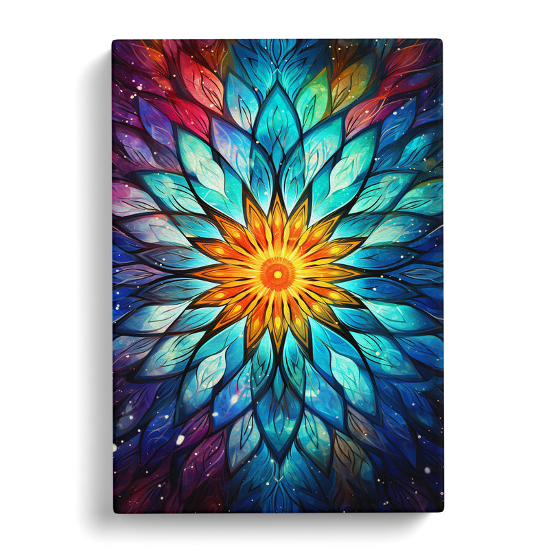 Mandala Abstract - Wrapped Canvas, 76cm H x 50cm W x 3cm D