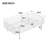 Twin Size Metal Daybed , Sturdy Steel Slat Support Daybed Sofa, No Box Spring Needed, White-1776907943-1776907937