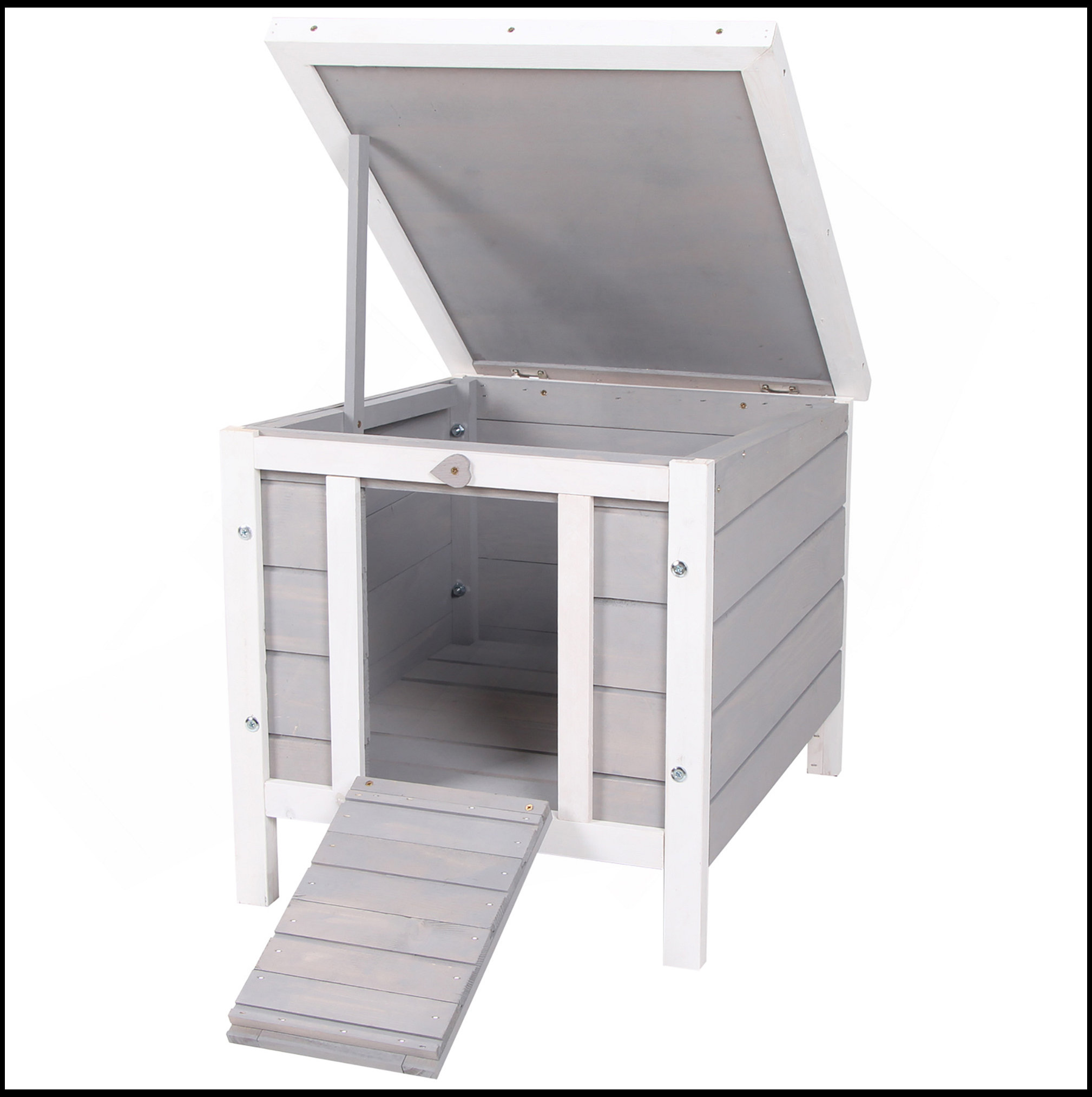 KUNMINGZHUHE Small Wooden Rabbit Hutch Bunny Cage Guinea Pig Cage Duck ...