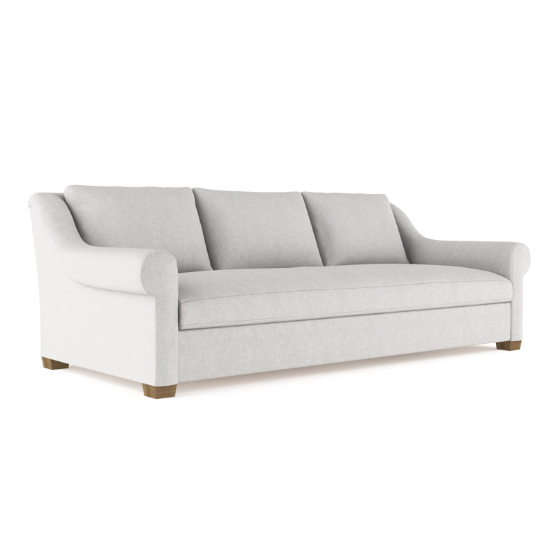 Canapé Thompson, H 32 po x l 108 po x P 46 po, Velours moelleux argenté, Patiné