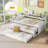 Wood Daybed with 2 Trundles, 3 Storage Cubbies-85450178