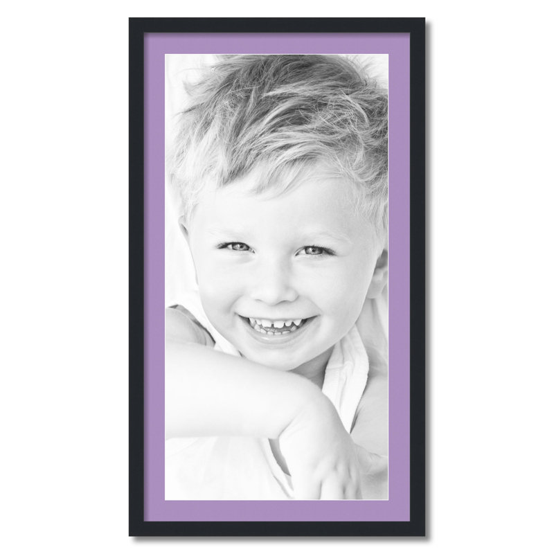 Cadre pour photo simple 18 po x 36 po en bois mat, Brume lavande