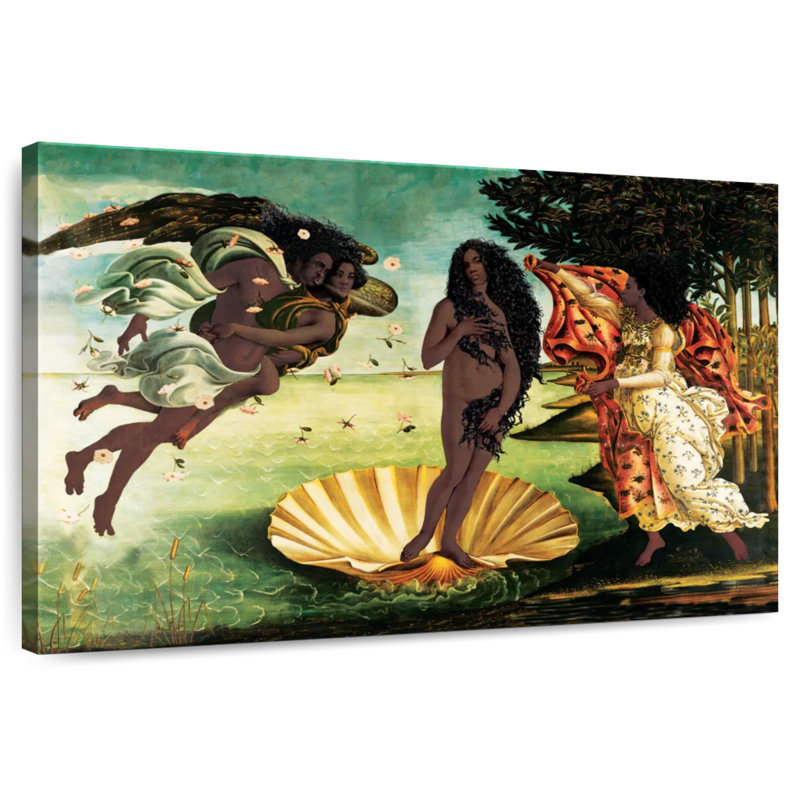 Hardie, naissance de Vénus, d'inspiration afro-américaine, H 16 po x l 24 po