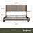 Nestl Wingback Diamond Upholstered Platform Bed-101072302-101072305