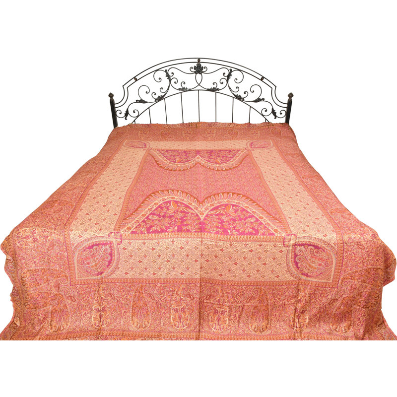 Couvre-lit réversible avec tissage moghol Wild Aster Wild Jam